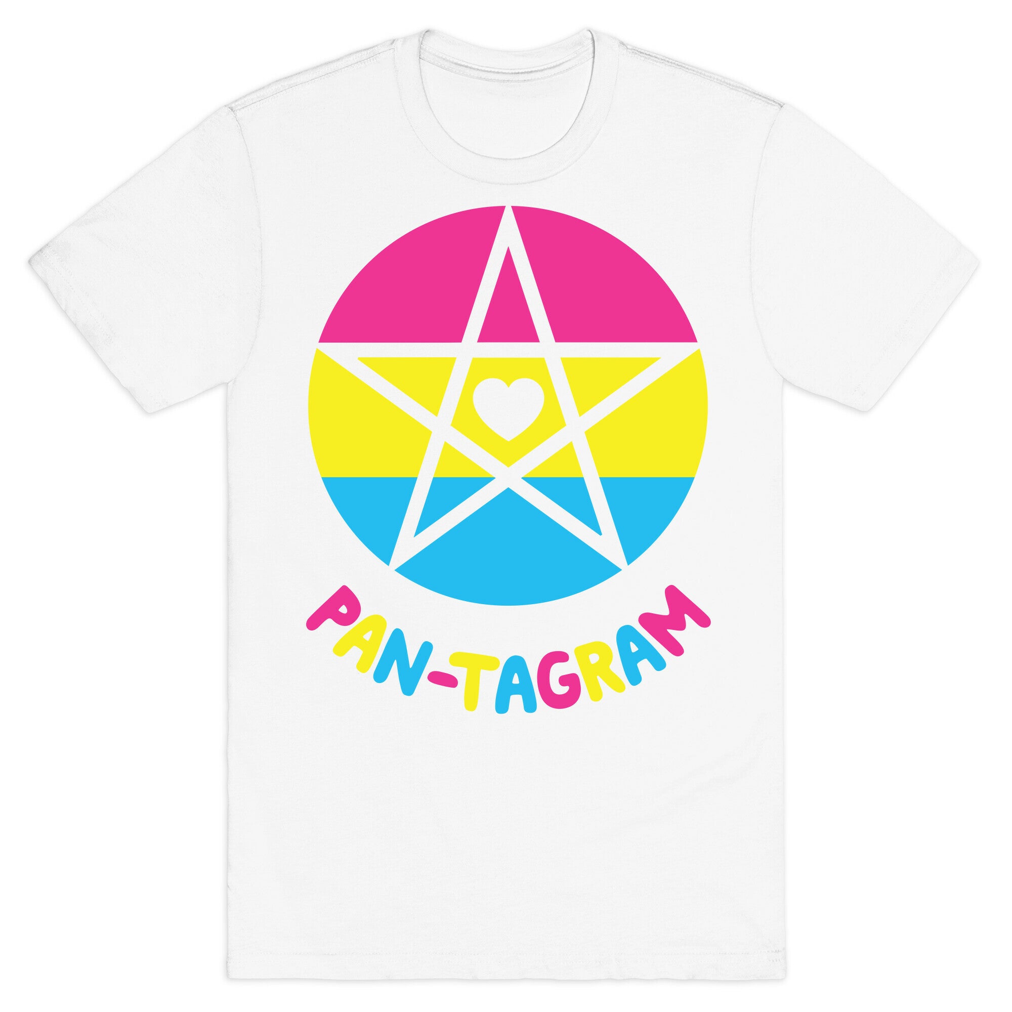 Pan-tagram (Pansexual Pentagram) T-Shirt